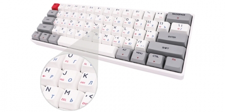 Клавиатура Skyloong SK61 Blue Switch (Белый/Серый)