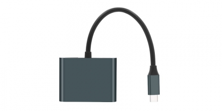 Адаптер (хаб) Type-C/USB 3.0 на 2хHDMI Booox UTH03