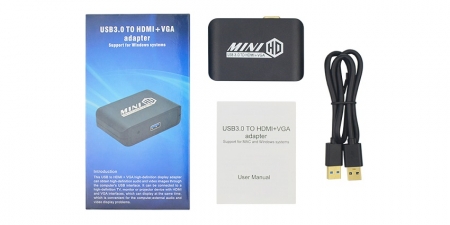 Адаптер USB 3.0 на HDMI/VGA Booox UHV02