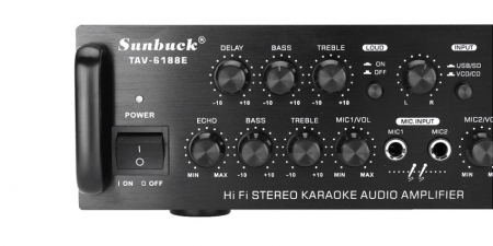 Аудио Bluetooth усилитель Sunbuck TAV-6188E чёрный