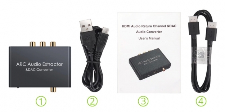 HDMI ARC Audio Extractor и конвертер звука Booox ARC-DAC