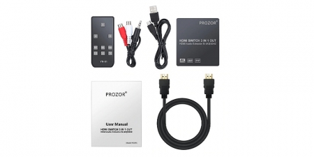 HDMI свитч и конвертер звука (HDMI Audio Extractor) PST073 Prozor