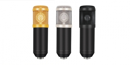Конденсаторный микрофон со стойкой BM-800K Чёрно-серый