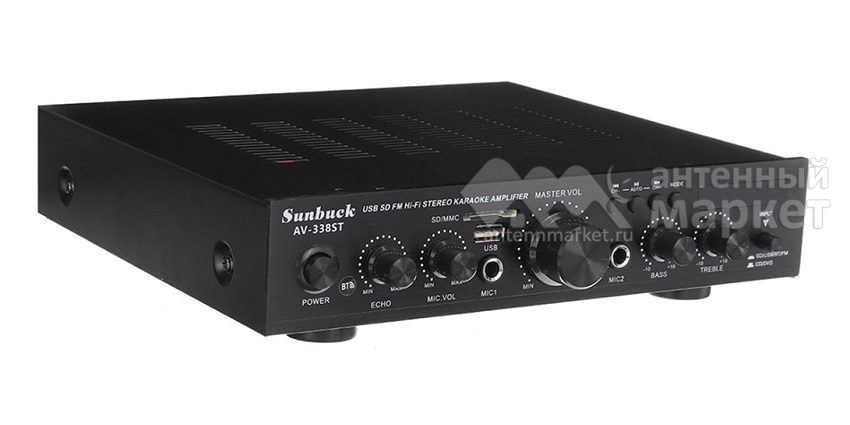 Аудио Bluetooth усилитель Sunbuck AV-338ST чёрный