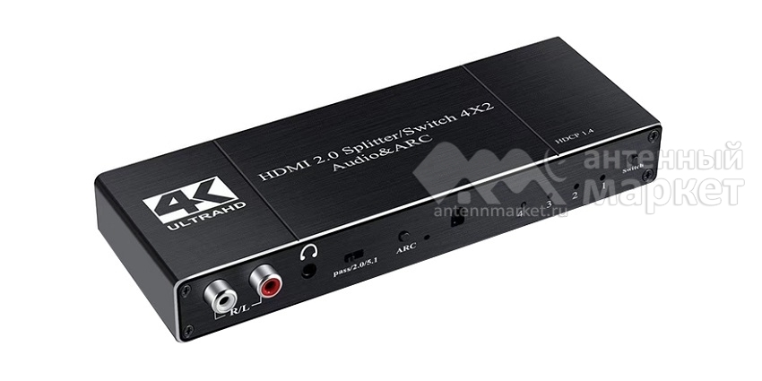 HDMI сплиттер/свитч и конвертер звука (HDMI ARC Audio Extractor) Booox OZQ10