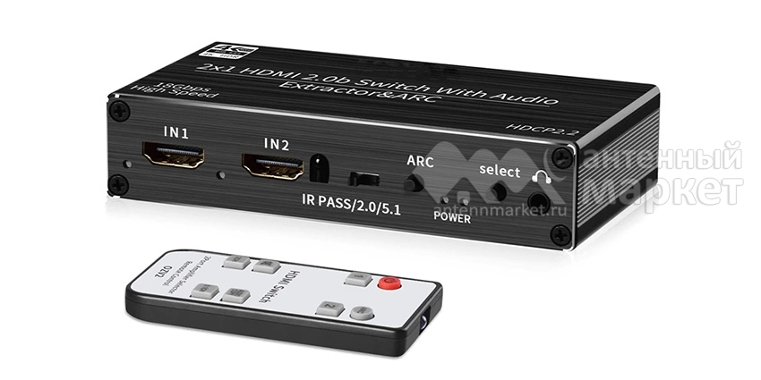 HDMI свитч и конвертер звука (HDMI ARC Audio Extractor) Booox OZV2