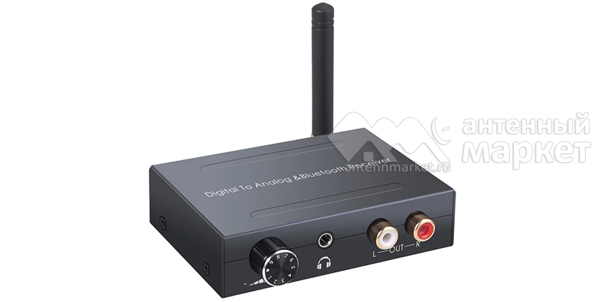 Конвертер звука SPDIF / Bluetooth на RCA/3.5 Booox DAC-BL