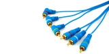 Шнур 3 RCA - 3 RCA 1.5м (позолоченный, угловой) Шнур 3 RCA - 3 RCA 1.5м (позолоченный, угловой)